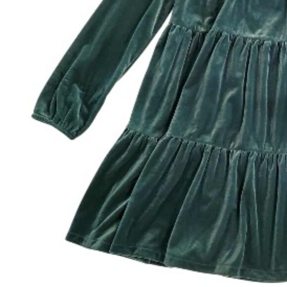 Ralph Lauren Emerald Green Velvet Dress Size 12-14 - Picture 3 of 5